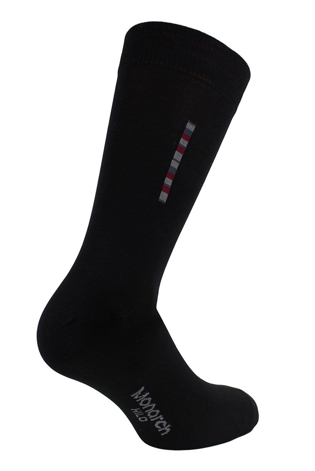 MONARCH - Pack De 2 Calcetines Hilo Barra Largo Americano Hombre Monarch