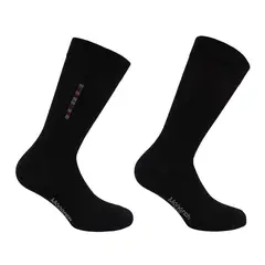 MONARCH - Pack De 2 Calcetines Hilo Barra Largo Americano Hombre