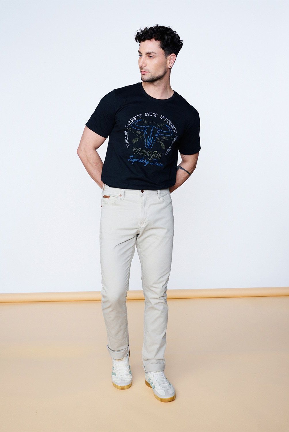 WRANGLER - Pantalón 5 Bolsillos Algodón Regular Fit Hombre Wrangler