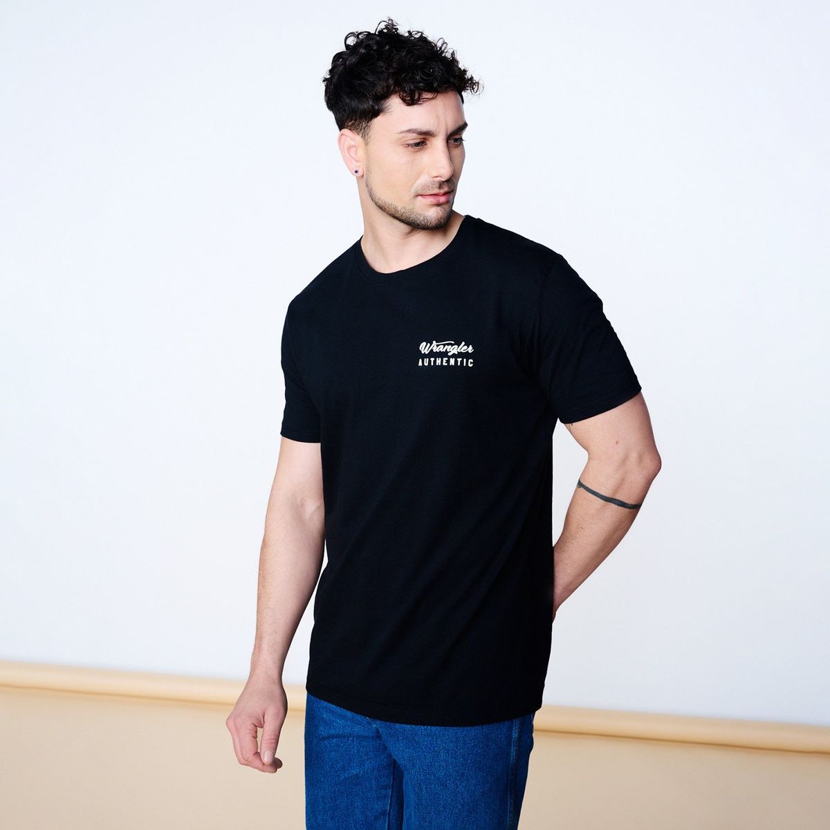 WRANGLER - Polera Manga Corta Urbana Algodón Hombre Wrangler