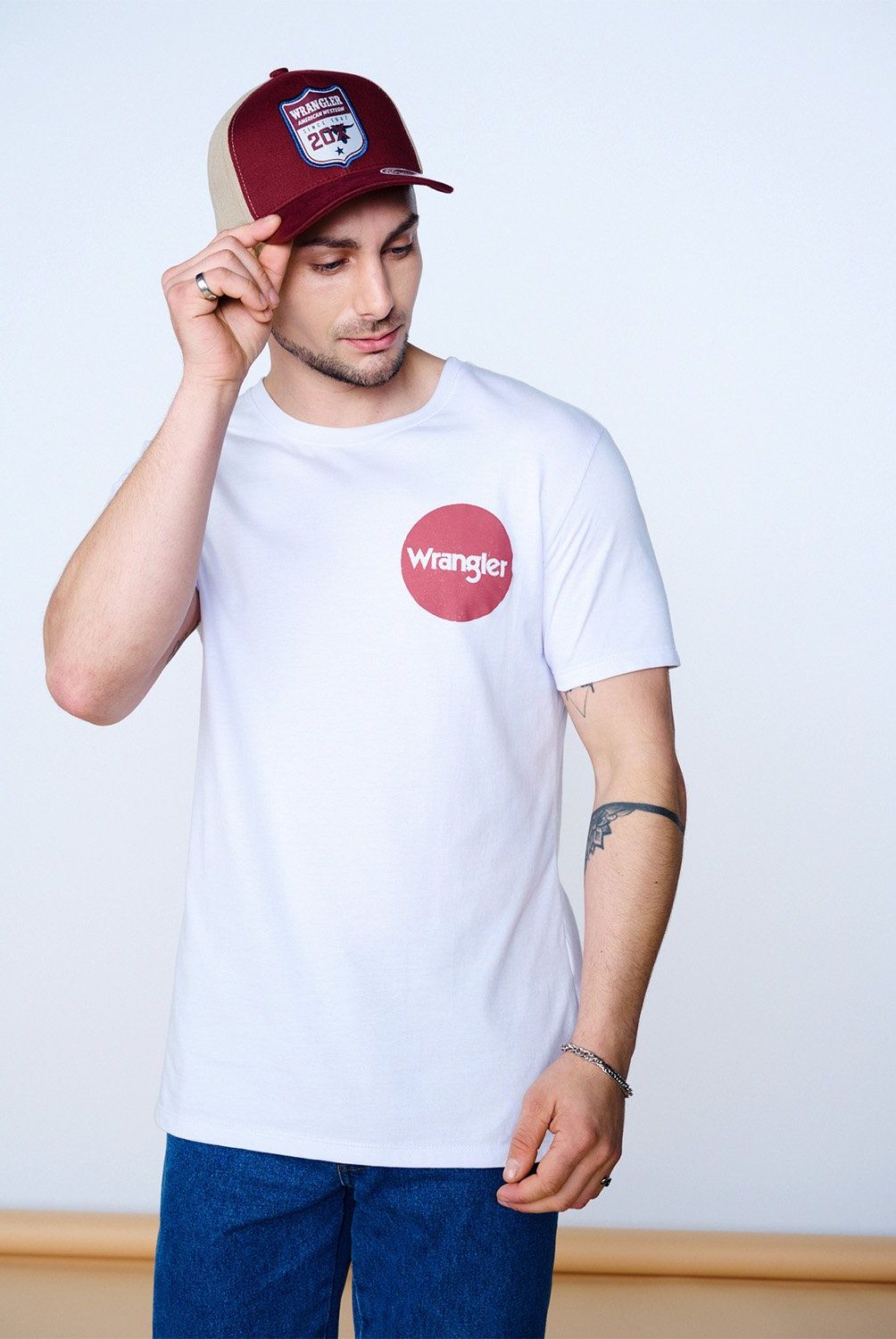 WRANGLER - Polera Manga Corta Urbana Algodón Hombre Wrangler