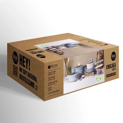 Imagen 2 del producto Batería De Cocina 9 Piezas Antiadherente Chelsea