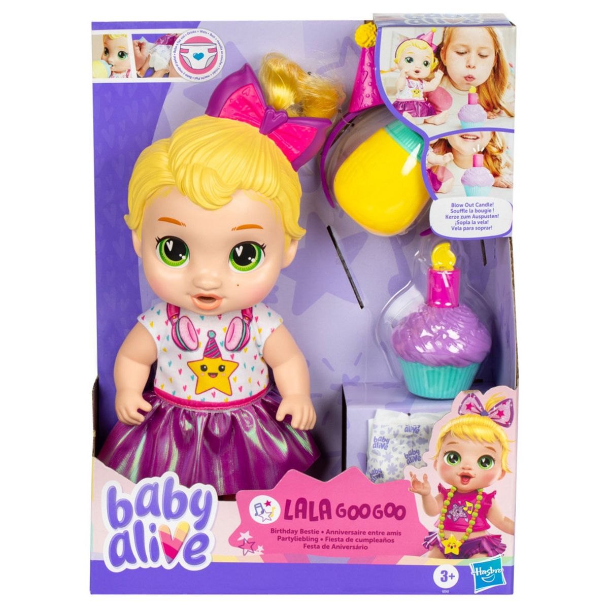 BABY ALIVE - Muñeca Fiesta de Cumpleaños LaLa GooGoo Baby Alive