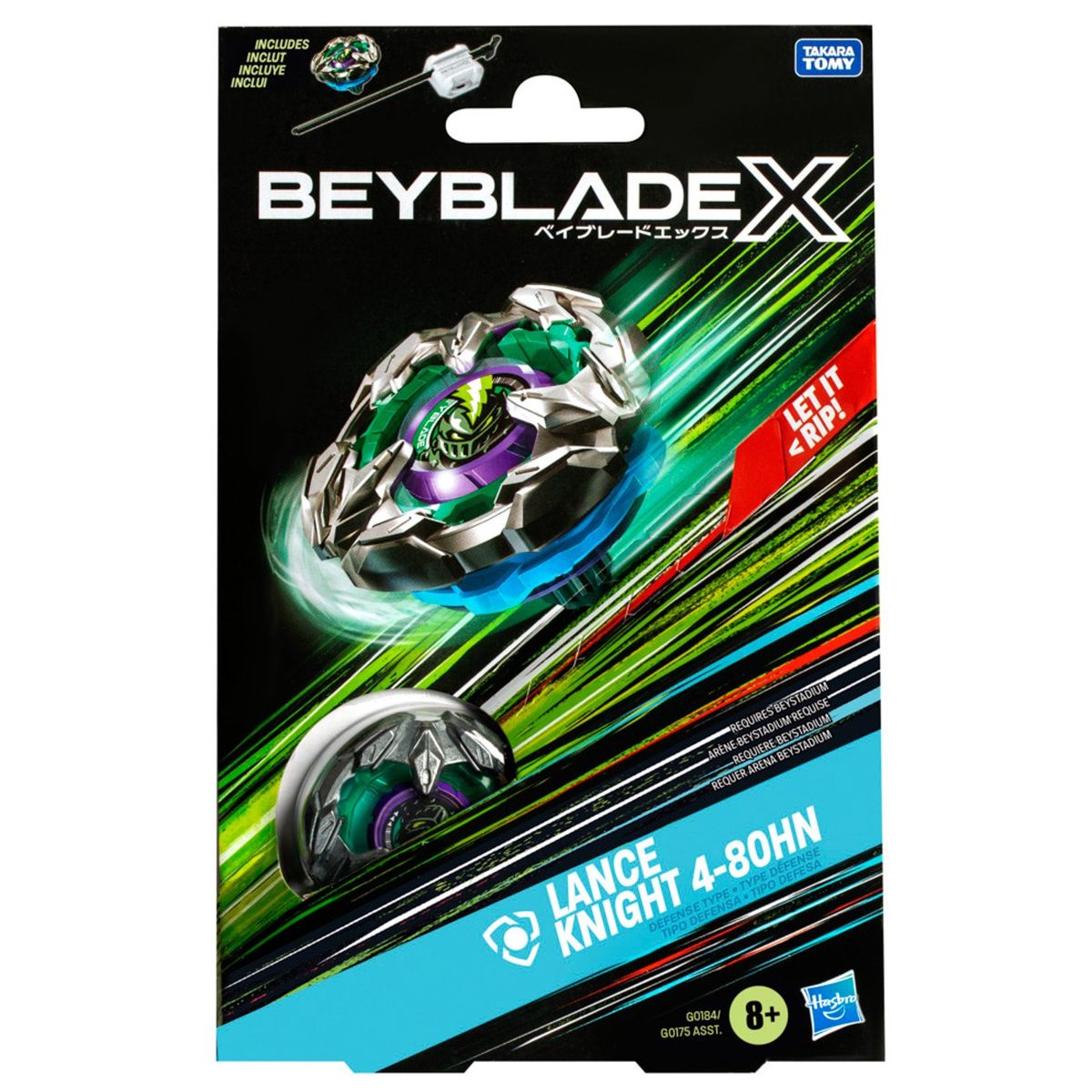 BEYBLADE - Trompo X Kit inicial Lance Knight 4-80HN Beyblade