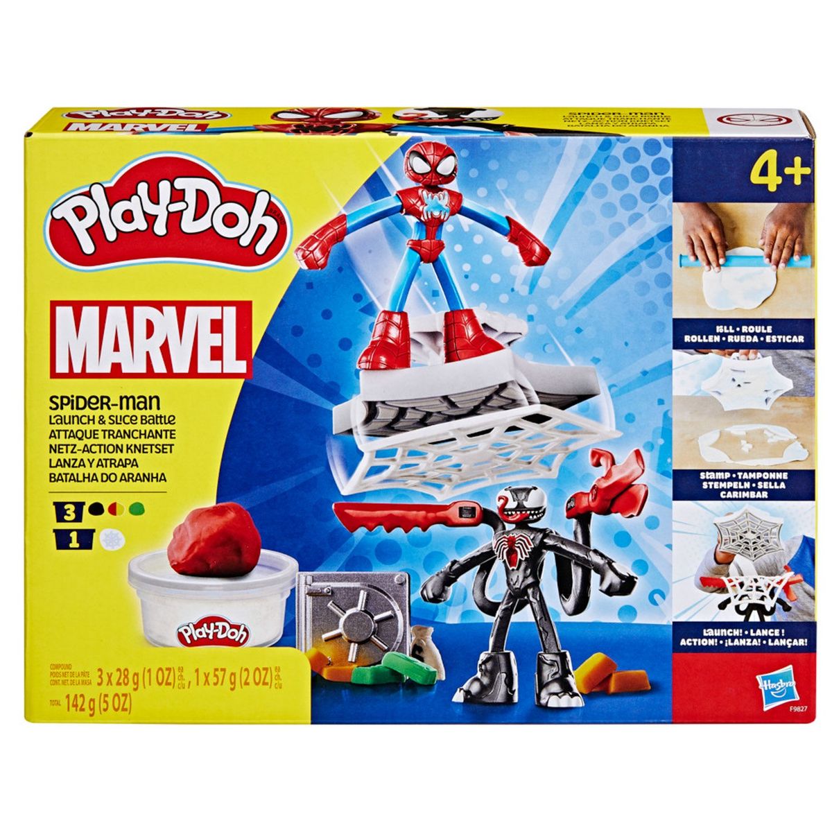 PLAY DOH - Marvel Spider-Man Lanza y Atrapa Play Doh