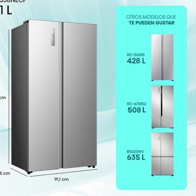 Imagen 2 del producto Refrigerador Side By Side 531L No frost RS3P558NECF