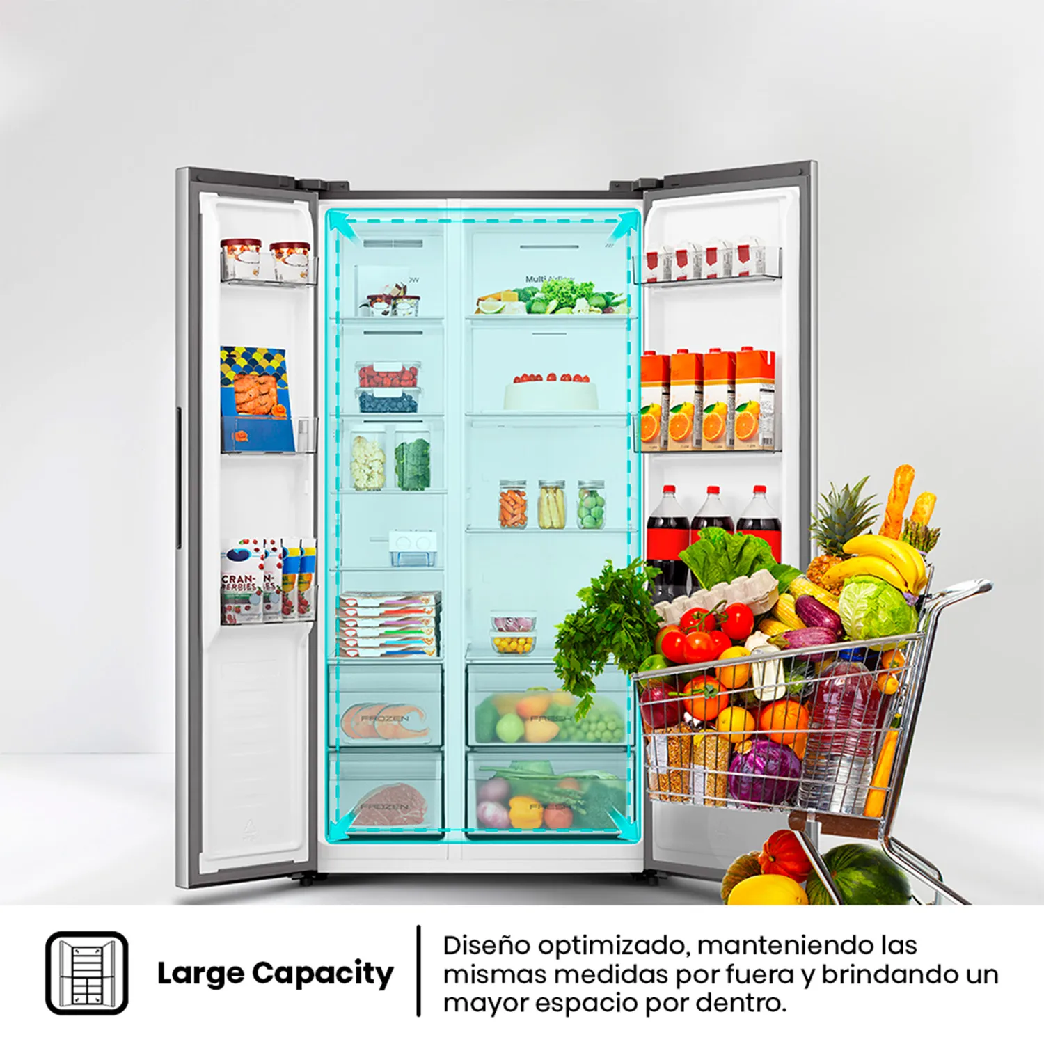 rhp様 HISENSE Refrigerador Side By Side 531L No frost RS3P558NECF