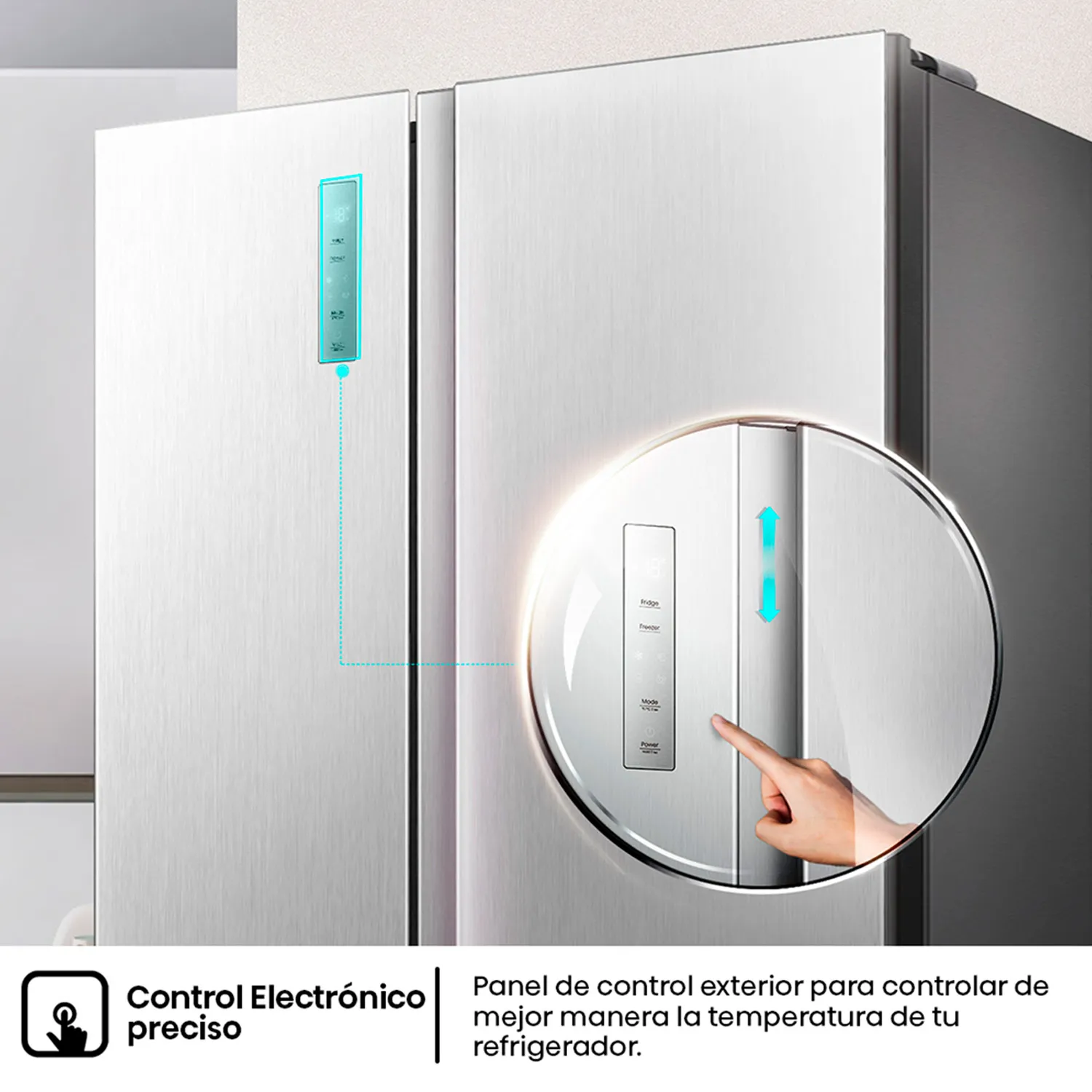 HISENSE Refrigerador Side By Side 531L No frost RS3P558NECF