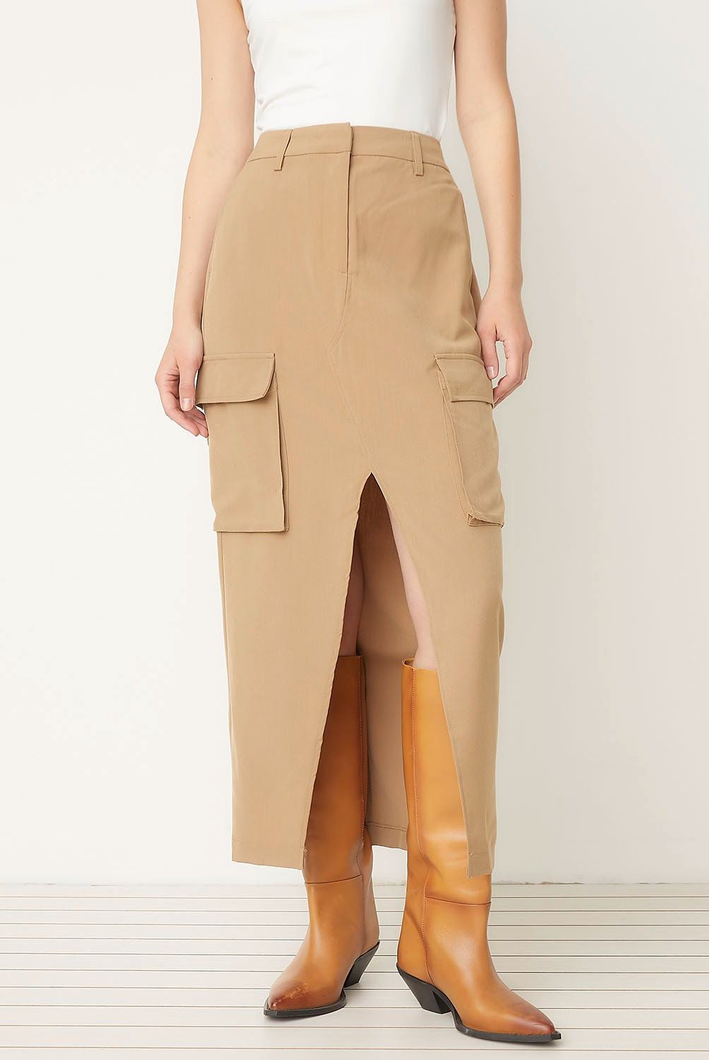 VERO MODA - Falda Midi Cargo Mujer Vero Moda