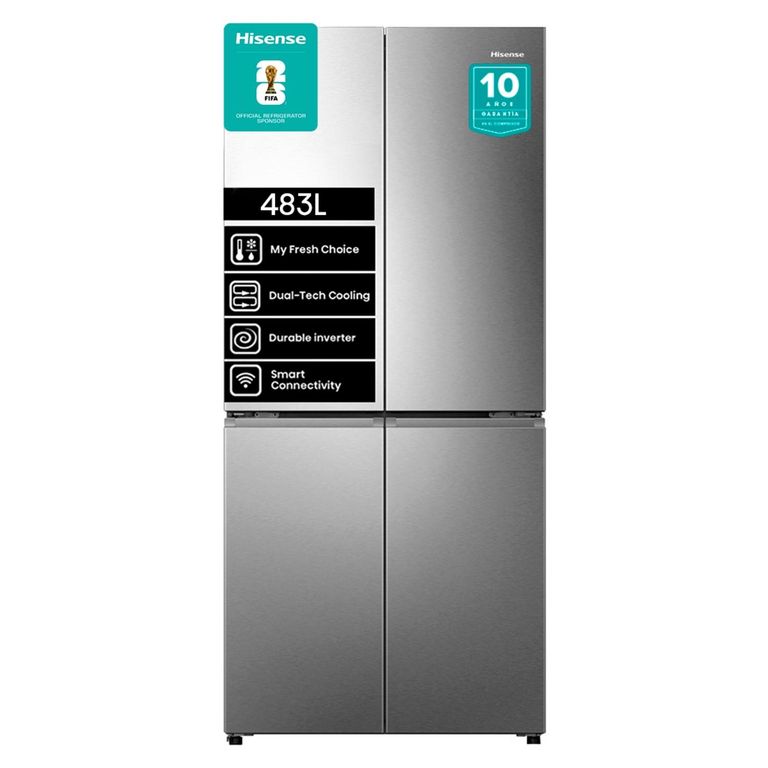 HISENSE - Refrigerador Side By Side 531L No frost RS3P558NECF