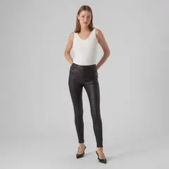 VERO MODA - Pantalón Skinny Efecto Piel Mujer
