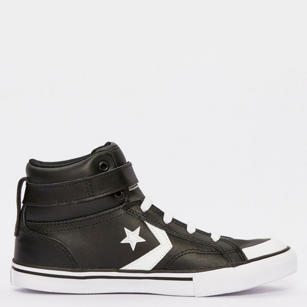 CONVERSE - Pro Blaze Strap Zapatilla Urbana Niño Cuero Negro (36 A 40) Converse