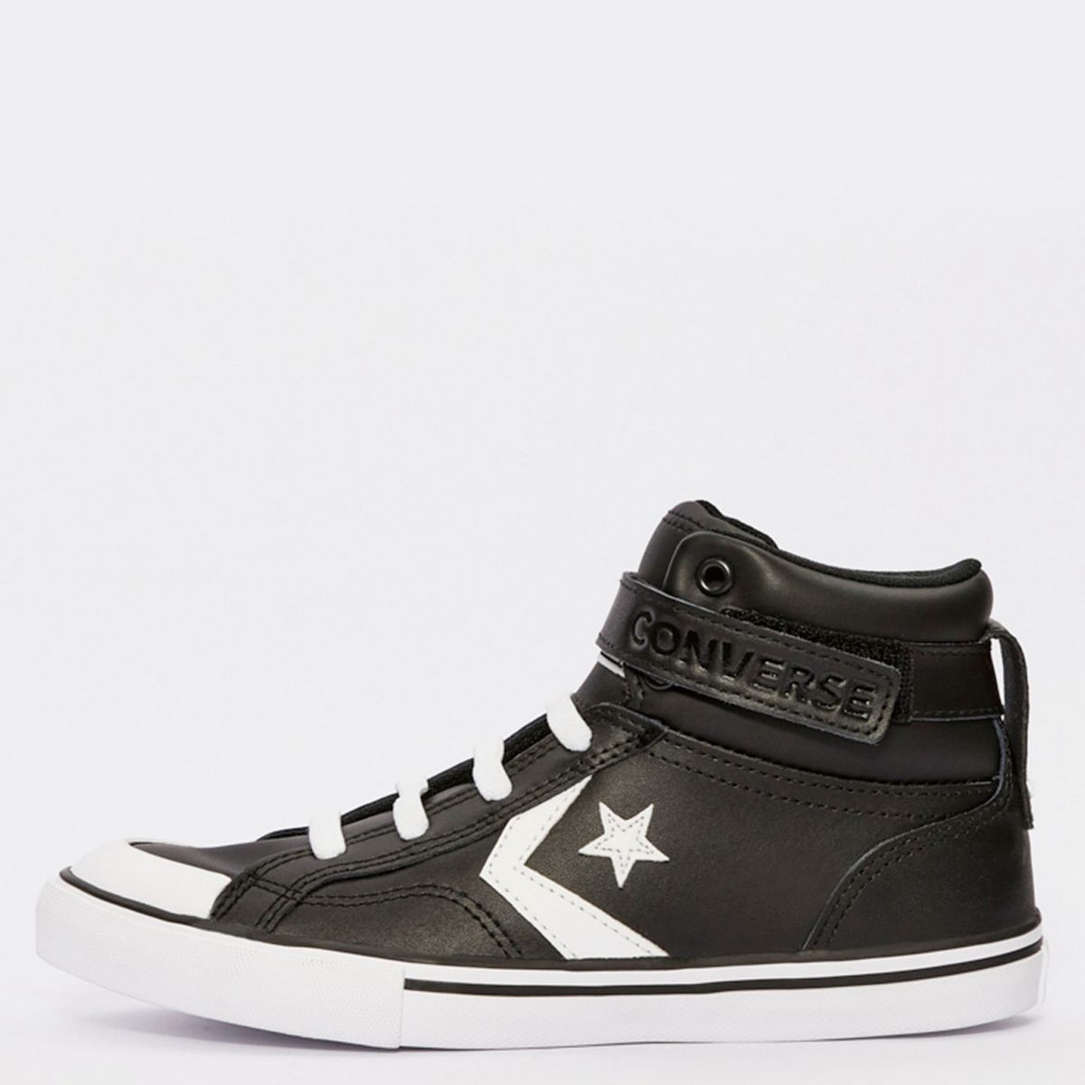CONVERSE - Pro Blaze Strap Zapatilla Urbana Niño Cuero Negro (36 A 40) Converse