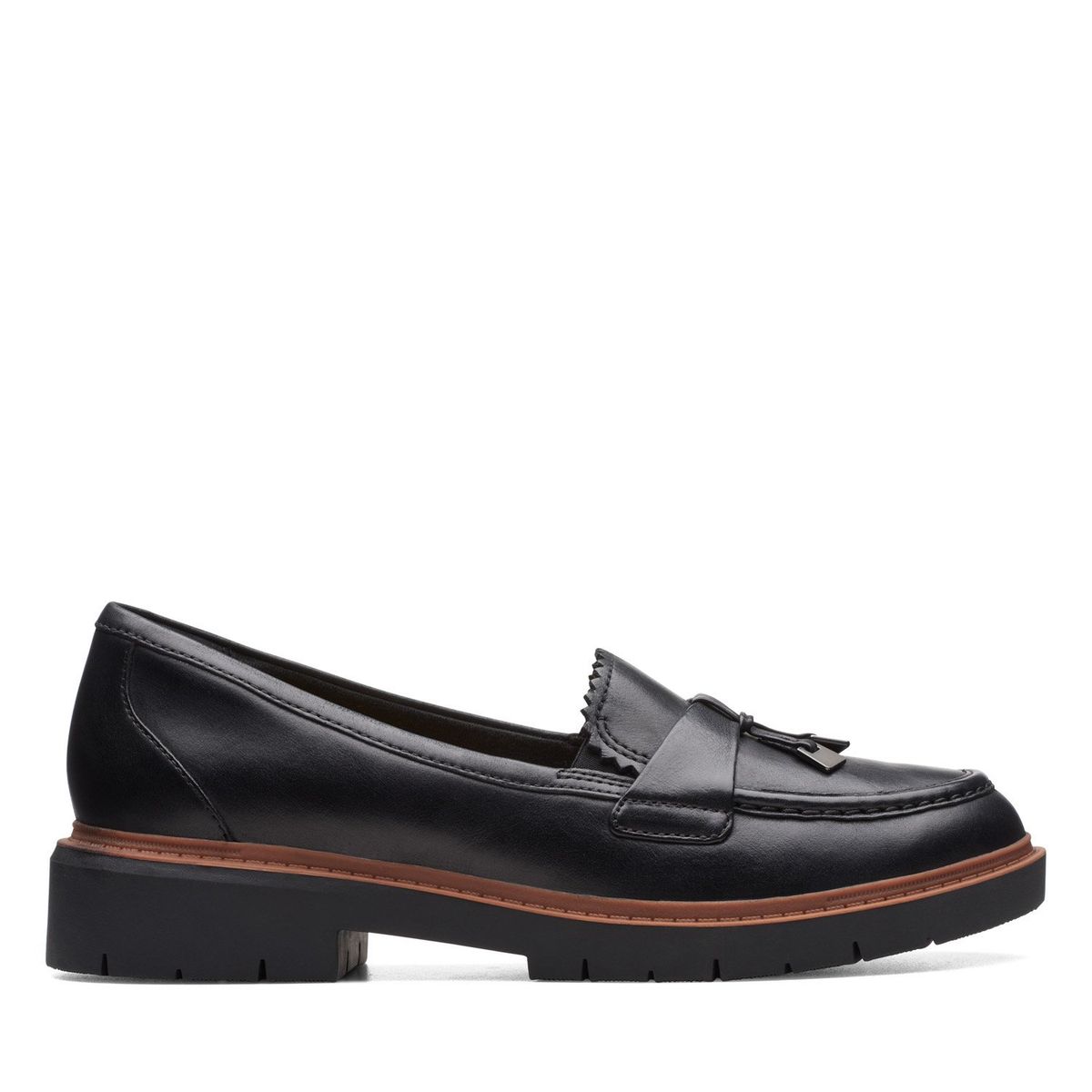 CLARKS - Zapato Casual Mujer Cuero Negro Clarks