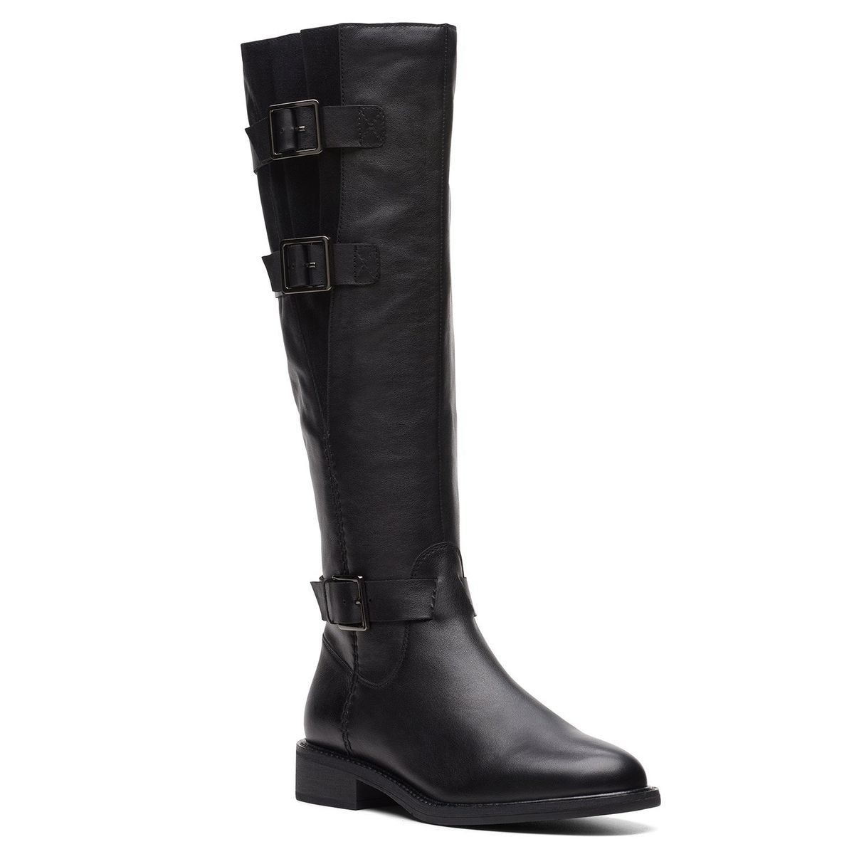 CLARKS - Bota Mujer Cuero Negro Clarks