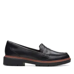 CLARKS - Zapato Casual Mujer Cuero Negro