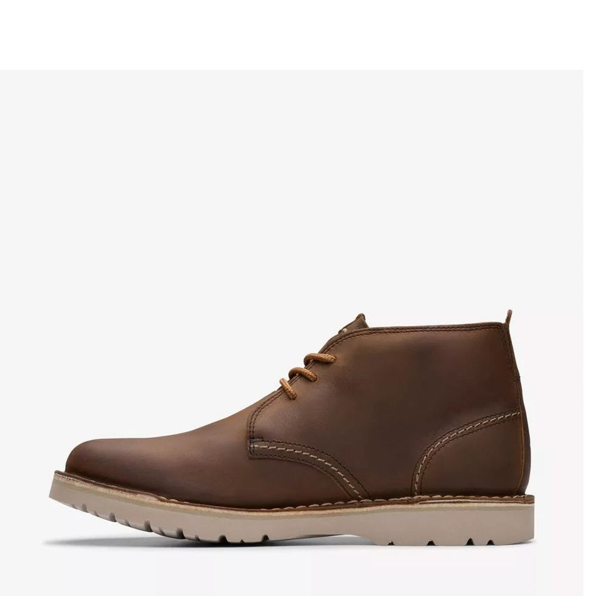 CLARKS - Bota Hombre Cuero Café Clarks