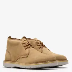 CLARKS - Bota Hombre Cuero Beige