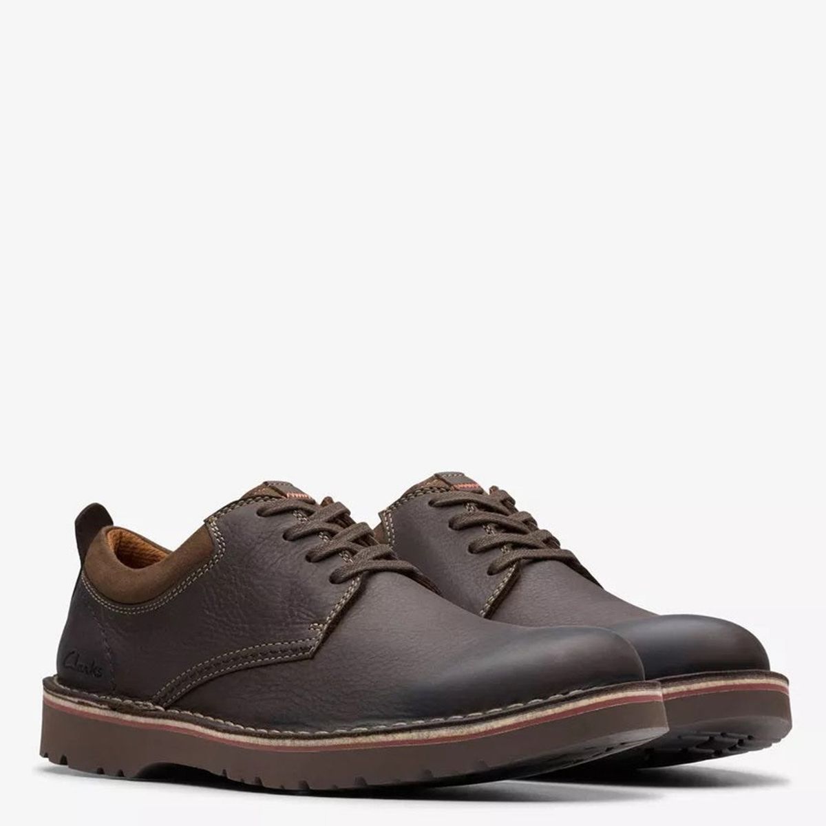 CLARKS - Zapato Casual Hombre Cuero Café Clarks