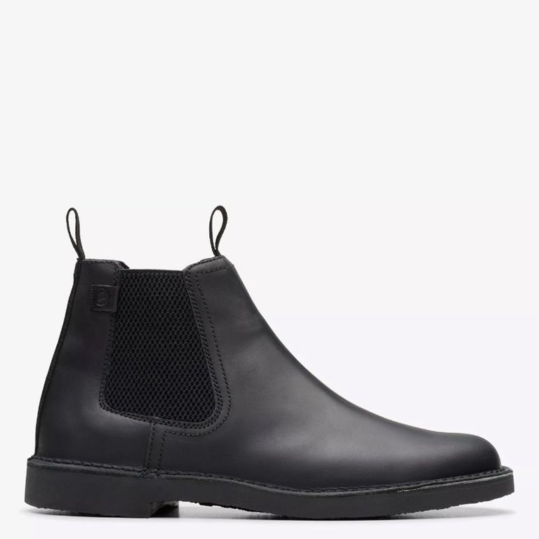 Bota Hombre Cuero Negro