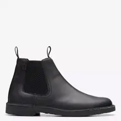 CLARKS - Bota Hombre Cuero Negro