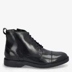 CLARKS - Bota Hombre Cuero Negro
