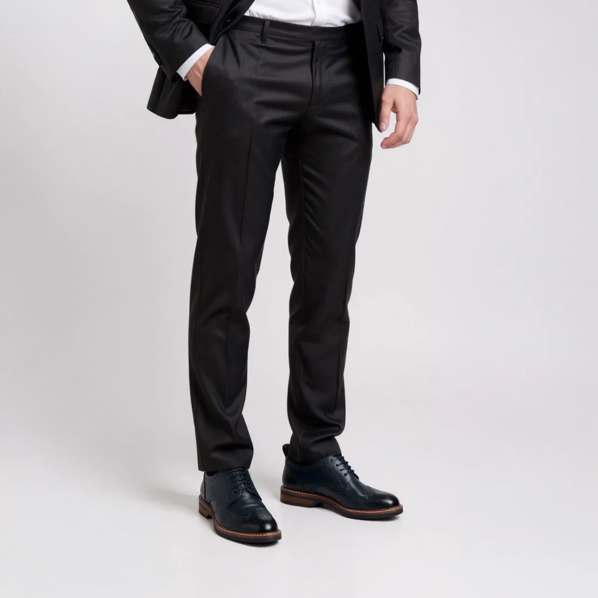 CLARKS - Zapato Formal Hombre Cuero Azul Clarks