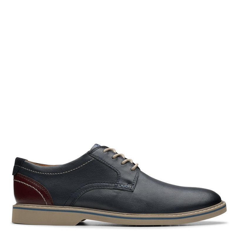 CLARKS - Zapato Casual Hombre Cuero Azul Clarks