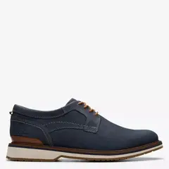 CLARKS - Zapato Casual Hombre Cuero Azul