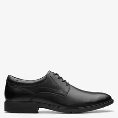 CLARKS - Zapato Formal Hombre Cuero Negro