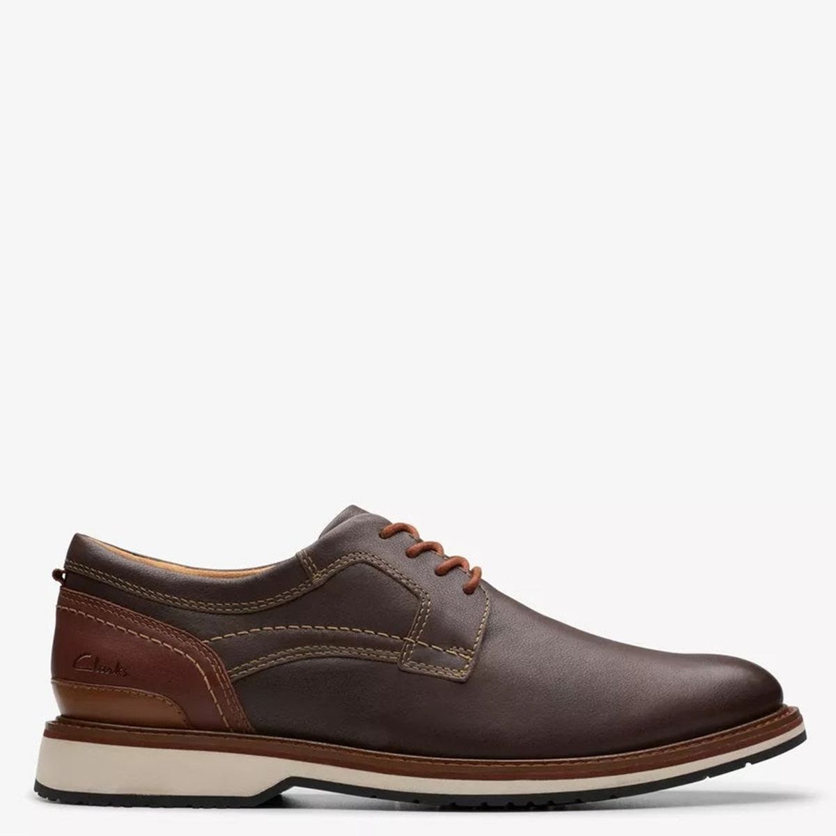 CLARKS - Zapato Casual Hombre Cuero Café Clarks