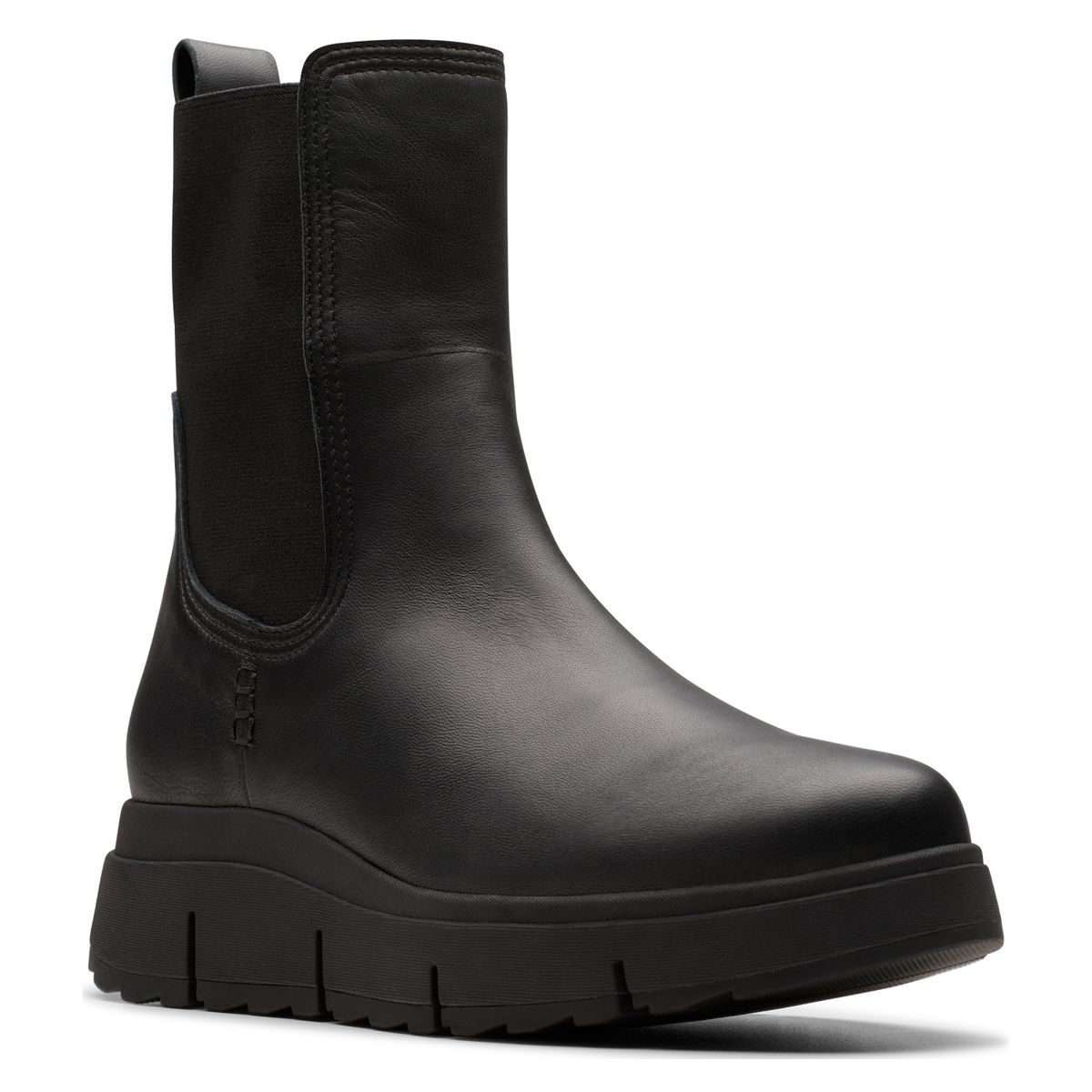 CLARKS - Botín Mujer Cuero Negro Clarks