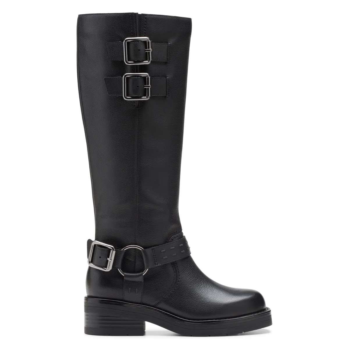 CLARKS - Bota Mujer Cuero Negro Clarks