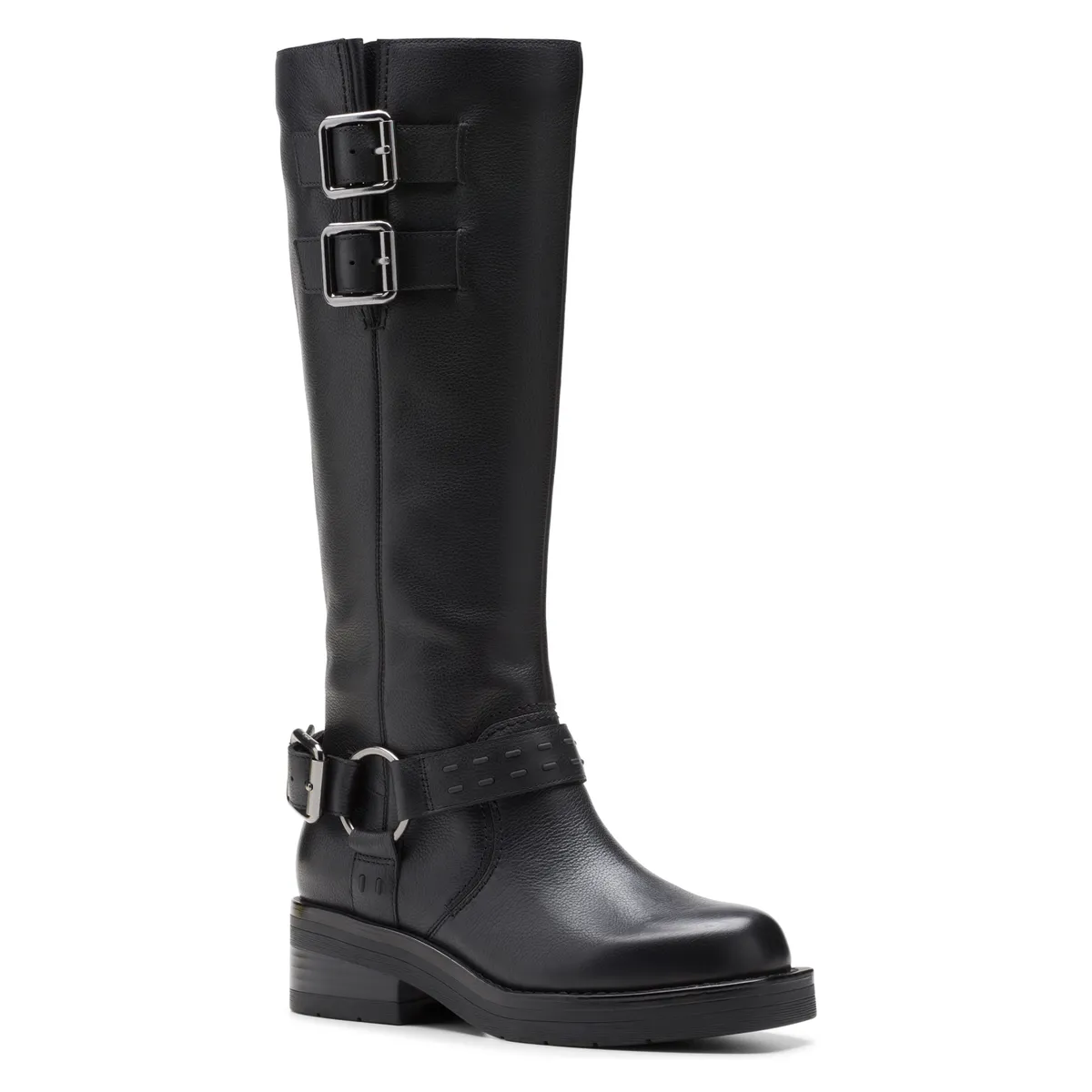 CLARKS - Bota Mujer Cuero Negro Clarks