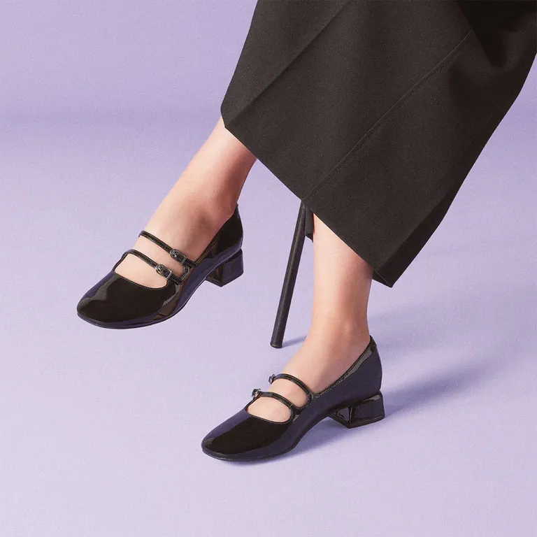 Zapato Casual Mujer Cuero Negro
