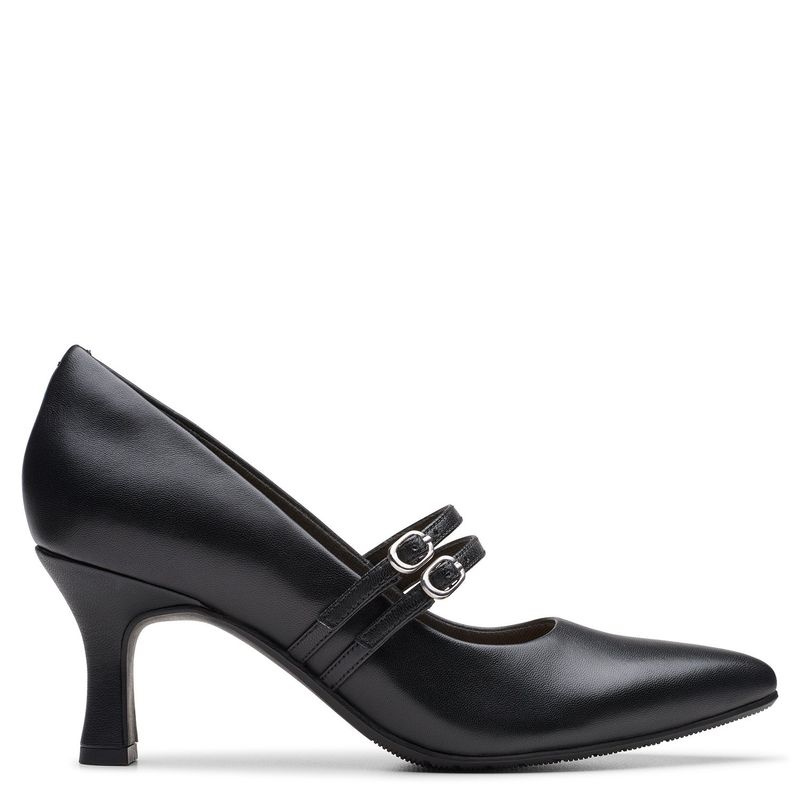 CLARKS - Zapato Formal Mujer Cuero Negro Clarks