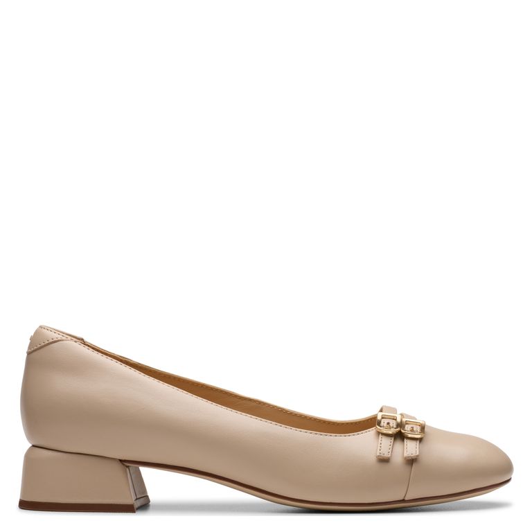 CLARKS Zapato Casual Mujer Cuero Beige