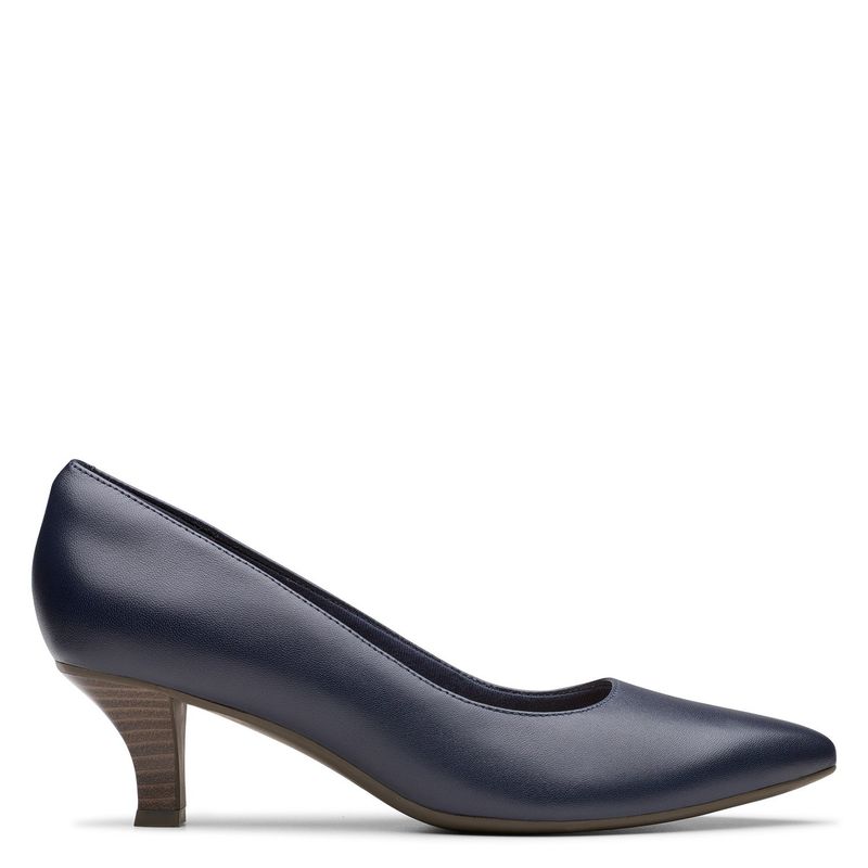 CLARKS - Zapato Formal Mujer Cuero Azul Clarks