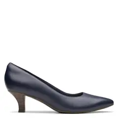 CLARKS - Zapato Formal Mujer Cuero Azul