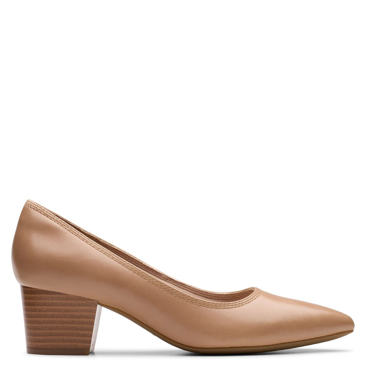 CLARKS - Zapato Formal Mujer Cuero Beige Clarks