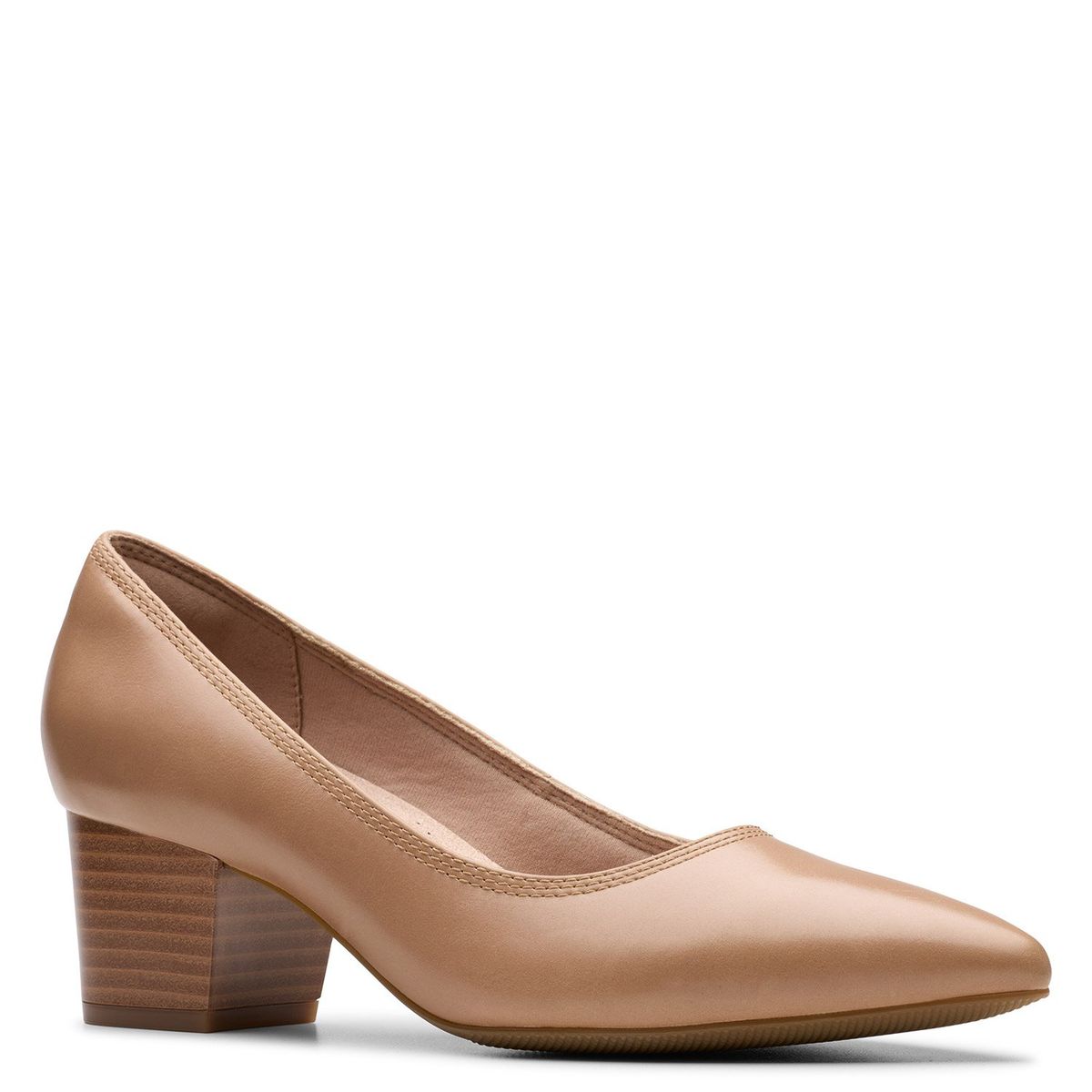 CLARKS - Zapato Formal Mujer Cuero Beige Clarks