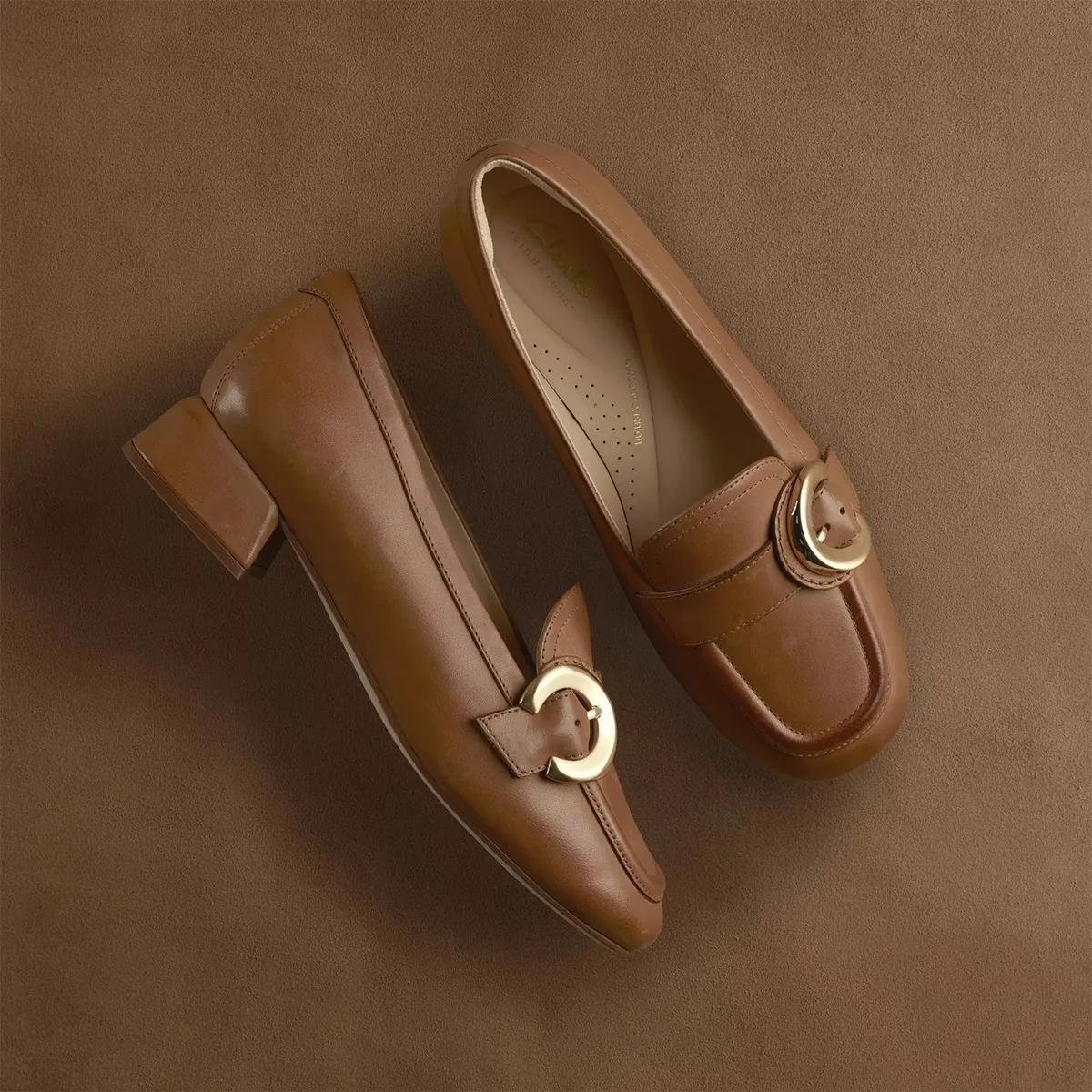 CLARKS - Zapato Casual Mujer Cuero Beige Clarks