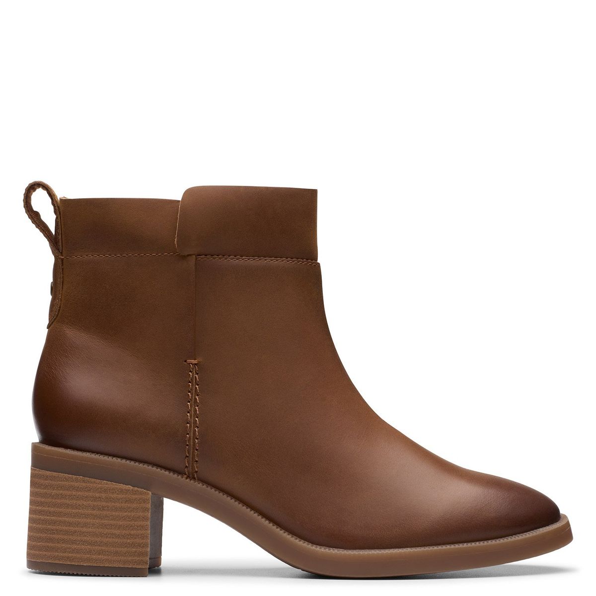 CLARKS - Botín Mujer Cuero Café Clarks