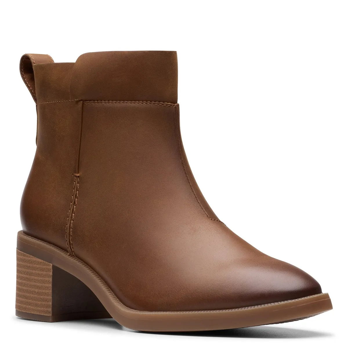 CLARKS - Botín Mujer Cuero Café Clarks