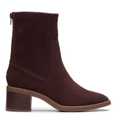 CLARKS - Botín Mujer Cuero Café