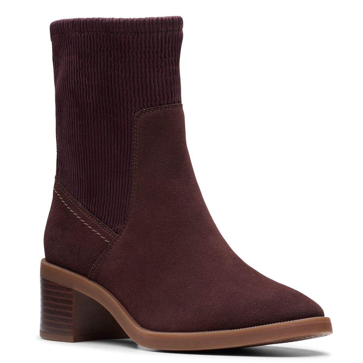 CLARKS - Botín Mujer Cuero Café Clarks