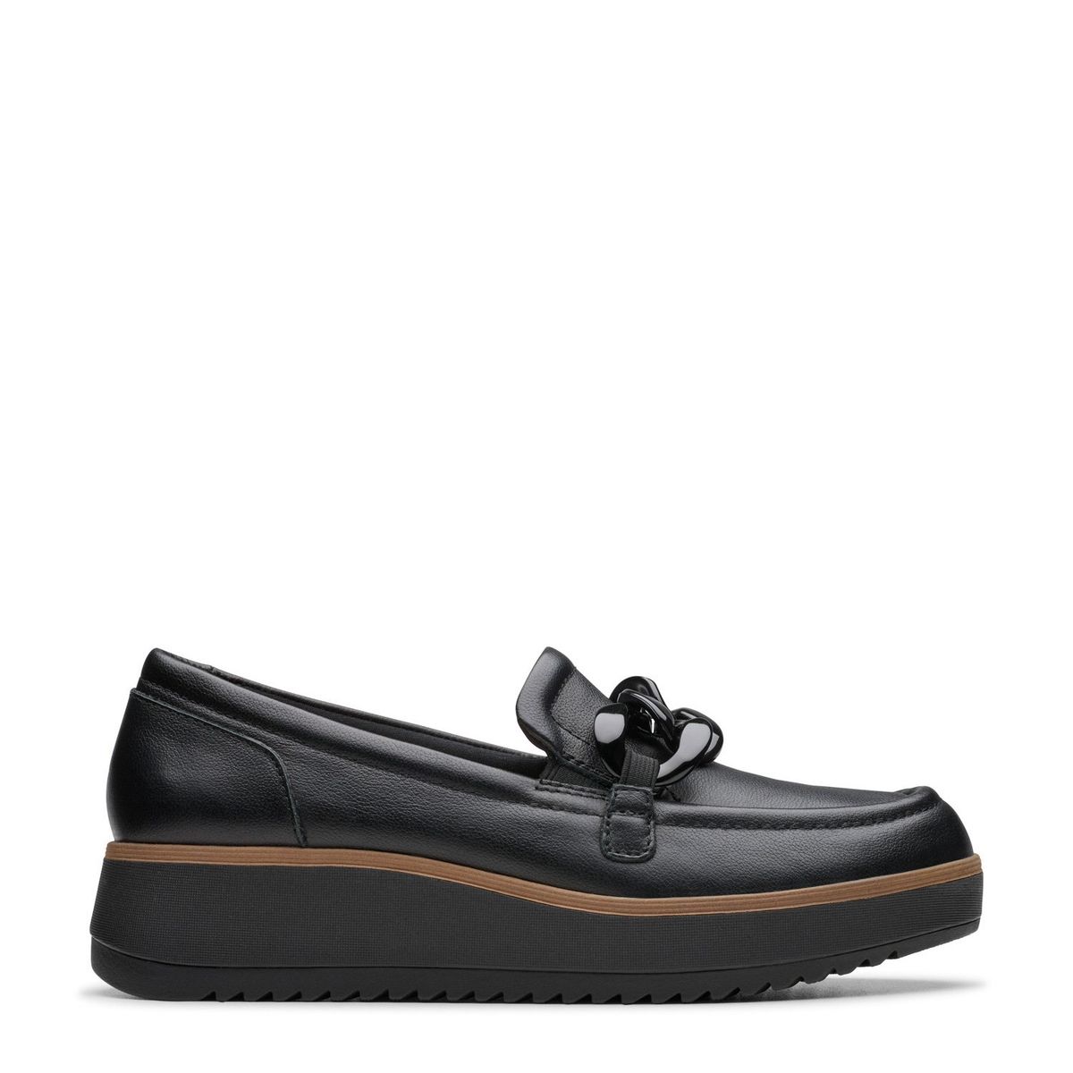 CLARKS - Zapato Casual Mujer Cuero Negro Clarks