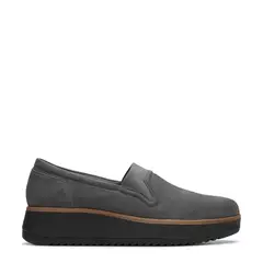 CLARKS - Zapato Casual Mujer Cuero Gris