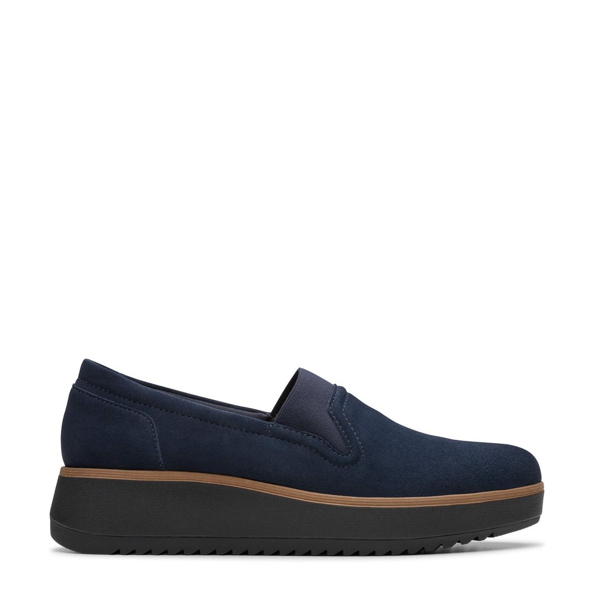 CLARKS - Zapato Casual Mujer Cuero Azul Clarks