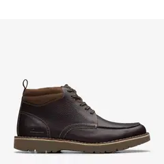 CLARKS - Bota Hombre Cuero Café